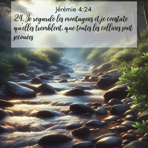 Segond21 Jérémie  ; image nature: image avec le verset biblique :Je regarde les montagnes et je constate qu&#039;elles tremblent, que toutes les collines sont secouées. ;  ; 4:24