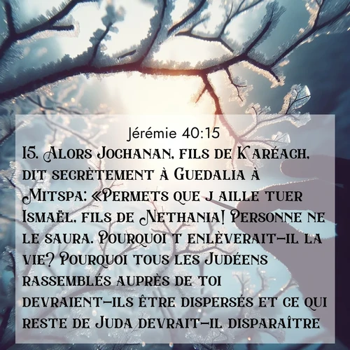 image nature avec verset biblique de la Bible