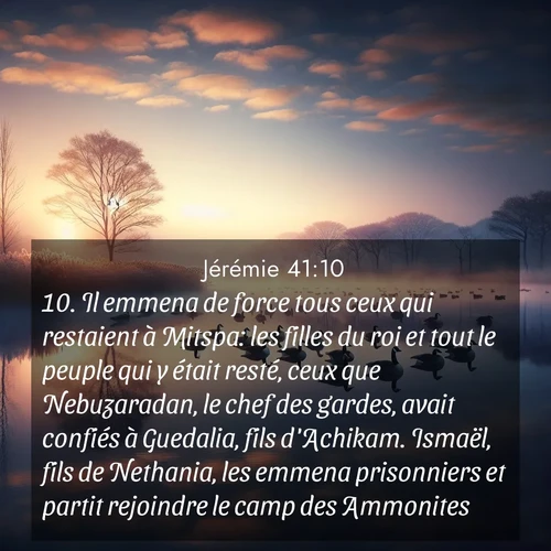 image nature avec verset biblique de la Bible