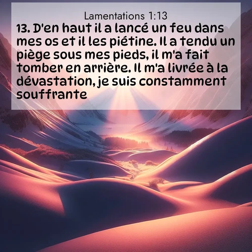 image nature avec verset biblique de la Bible
