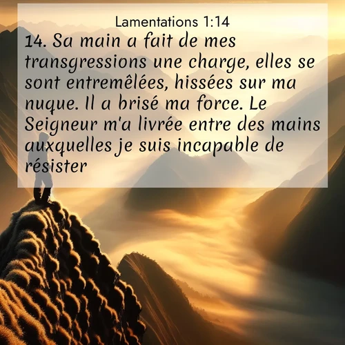 image nature avec verset biblique de la Bible
