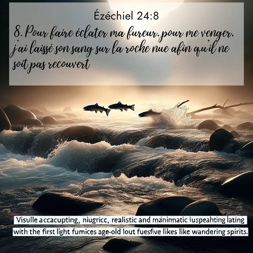 Segond21 Ézéchiel  ; image nature: image avec le verset biblique :Pour faire éclater ma fureur, pour me venger, j&#039;ai laissé son sang sur la roche nue afin qu&#039;il ne soit pas recouvert. ;  ; 24:8