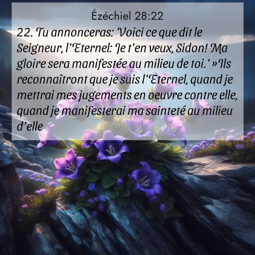 image nature avec verset biblique de la Bible