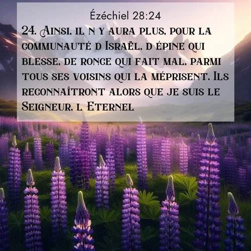 image nature avec verset biblique de la Bible