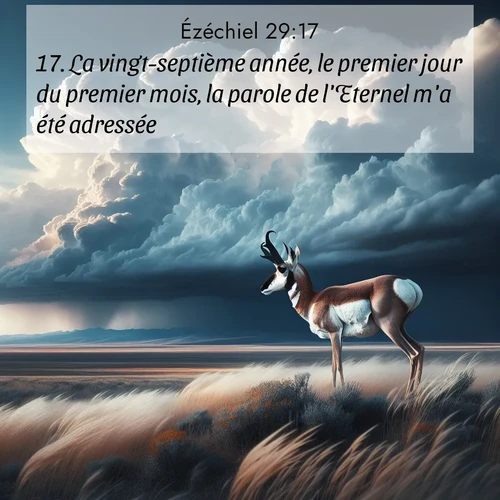 Segond21 Ézéchiel  ; image nature: image avec le verset biblique :La vingt-septième année, le premier jour du premier mois, la parole de l&#039;Eternel m&#039;a été adressée: ;  ; 29:17