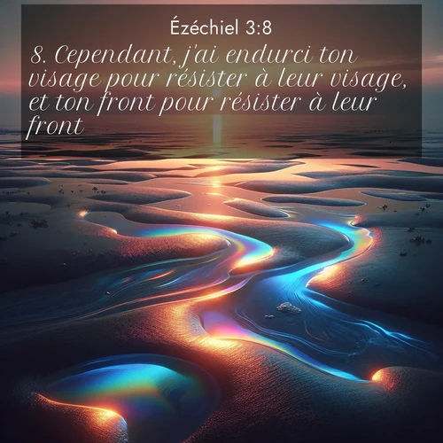 Segond21 Ézéchiel  ; image nature: image avec le verset biblique :Cependant, j&#039;ai endurci ton visage pour résister à leur visage, et ton front pour résister à leur front. ;  ; 3:8