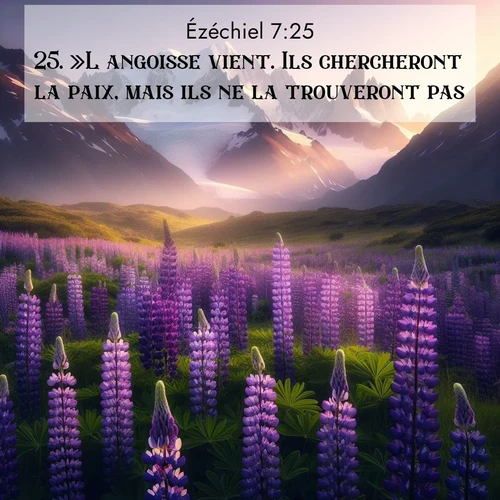 Segond21 Ézéchiel  ; image nature: image avec le verset biblique :»L&#039;angoisse vient. Ils chercheront la paix, mais ils ne la trouveront pas. ;  ; 7:25