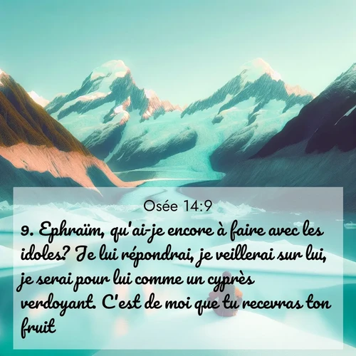 image nature avec verset biblique de la Bible