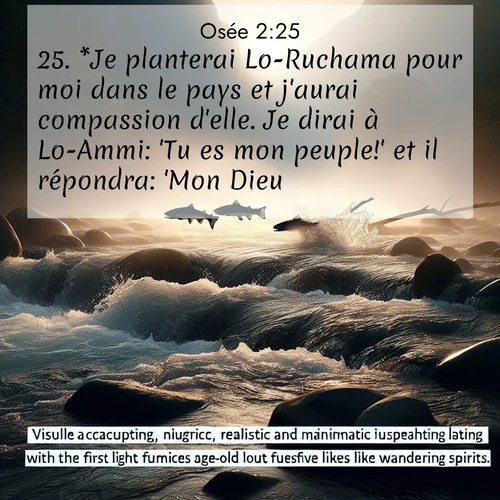 Segond21 Osée  ; image nature: image avec le verset biblique :*Je planterai Lo-Ruchama pour moi dans le pays et j&#039;aurai compassion d&#039;elle. Je dirai à Lo-Ammi: &#039;Tu es mon peuple!&#039; et il répondra: &#039;Mon Dieu!&#039;» ;  ; 2:25