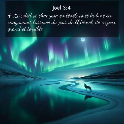 Segond21 Joël  ; image nature: image avec le verset biblique :Le soleil se changera en ténèbres et la lune en sang avant l&#039;arrivée du jour de l&#039;Eternel, de ce jour grand et terrible. ;  ; 3:4
