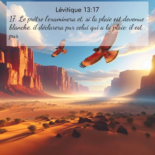 Segond21 Lévitique  ; image nature: image avec le verset biblique :Le prêtre l&#039;examinera et, si la plaie est devenue blanche, il déclarera pur celui qui a la plaie: il est pur. ;  ; 13:17