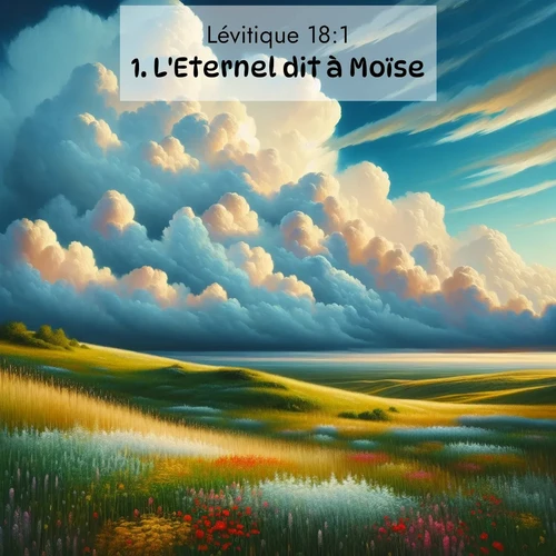 Segond21 Lévitique  ; image nature: image avec le verset biblique :L&#039;Eternel dit à Moïse: ;  ; 18:1