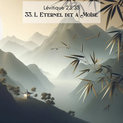 Segond21 Lévitique  ; image nature: image avec le verset biblique :L&#039;Eternel dit à Moïse: ;  ; 23:33