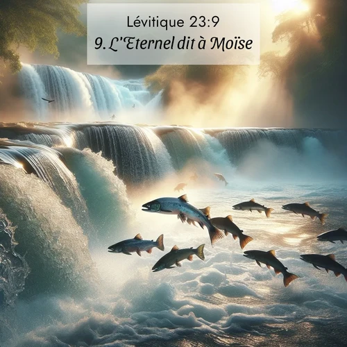 Segond21 Lévitique  ; image nature: image avec le verset biblique :L&#039;Eternel dit à Moïse: ;  ; 23:9
