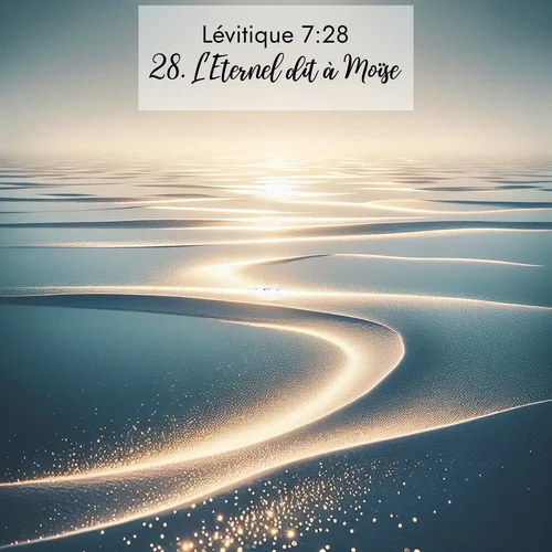 Segond21 Lévitique  ; image nature: image avec le verset biblique :L&#039;Eternel dit à Moïse: ;  ; 7:28