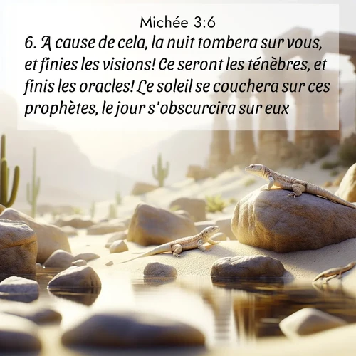 Segond21 Michée  ; image nature: image avec le verset biblique :A cause de cela, la nuit tombera sur vous, et finies les visions! Ce seront les ténèbres, et finis les oracles! Le soleil se couchera sur ces prophètes, le jour s&#039;obscurcira sur eux. ;  ; 3:6