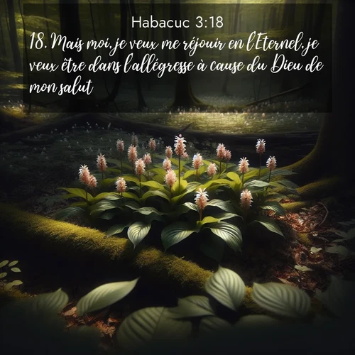 Segond21 Habacuc  ; image nature: image avec le verset biblique :Mais moi, je veux me réjouir en l&#039;Eternel, je veux être dans l&#039;allégresse à cause du Dieu de mon salut. ;  ; 3:18