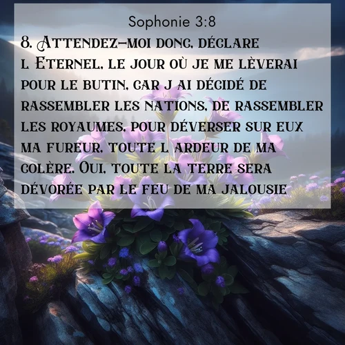 image nature avec verset biblique de la Bible