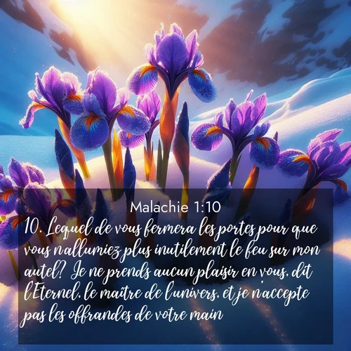 image nature avec verset biblique de la Bible