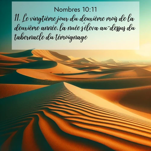 Segond21 Nombres  ; image nature: image avec le verset biblique :Le vingtième jour du deuxième mois de la deuxième année, la nuée s&#039;éleva au-dessus du tabernacle du témoignage. ;  ; 10:11