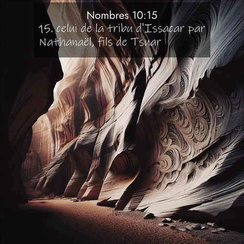 Segond21 Nombres  ; image nature: image avec le verset biblique :celui de la tribu d&#039;Issacar par Nathanaël, fils de Tsuar, ;  ; 10:15