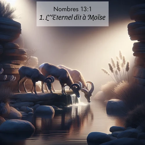 Segond21 Nombres  ; image nature: image avec le verset biblique :L&#039;Eternel dit à Moïse: ;  ; 13:1
