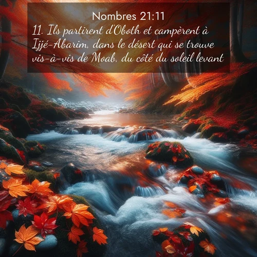 Segond21 Nombres  ; image nature: image avec le verset biblique :Ils partirent d&#039;Oboth et campèrent à Ijjé-Abarim, dans le désert qui se trouve vis-à-vis de Moab, du côté du soleil levant. ;  ; 21:11