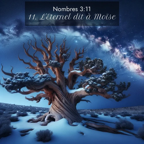 Segond21 Nombres  ; image nature: image avec le verset biblique :L&#039;Eternel dit à Moïse: ;  ; 3:11