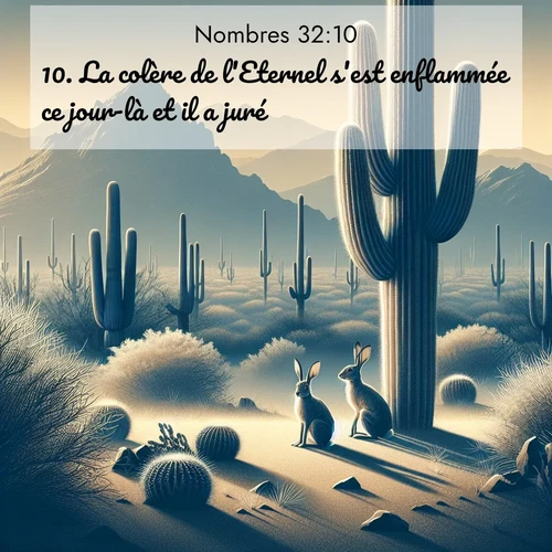 Segond21 Nombres  ; image nature: image avec le verset biblique :La colère de l&#039;Eternel s&#039;est enflammée ce jour-là et il a juré: ;  ; 32:10