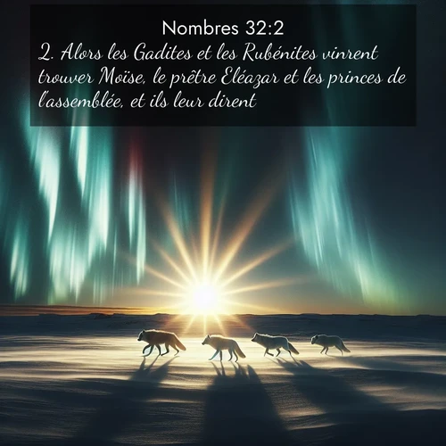 Segond21 Nombres  ; image nature: image avec le verset biblique :Alors les Gadites et les Rubénites vinrent trouver Moïse, le prêtre Eléazar et les princes de l&#039;assemblée, et ils leur dirent: ;  ; 32:2