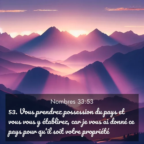 image nature avec verset biblique de la Bible