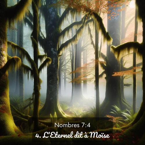Segond21 Nombres  ; image nature: image avec le verset biblique :L&#039;Eternel dit à Moïse: ;  ; 7:4