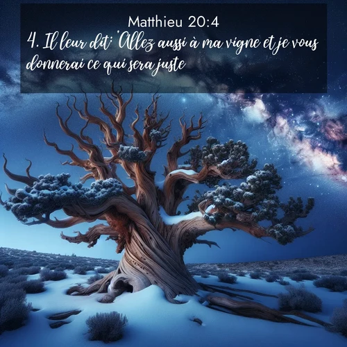 image nature avec verset biblique de la Bible