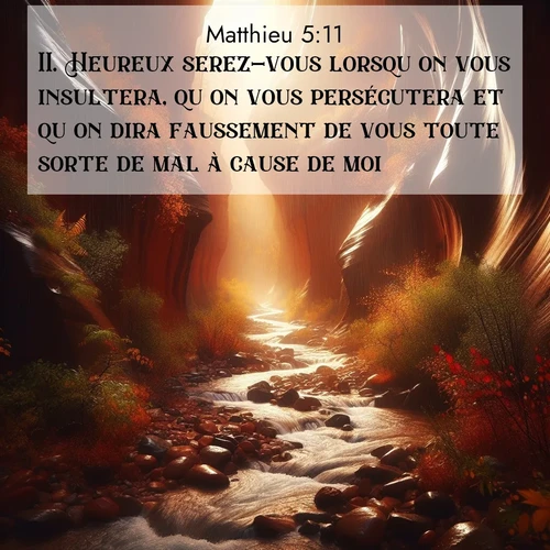 image nature avec verset biblique de la Bible