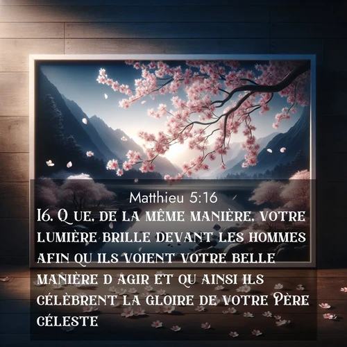 Images liées de la nature avec versets bibliques