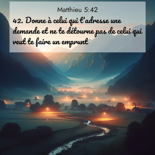 image nature avec verset biblique de la Bible