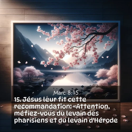 image nature avec verset biblique de la Bible