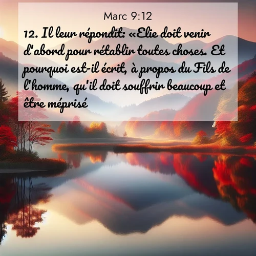image nature avec verset biblique de la Bible