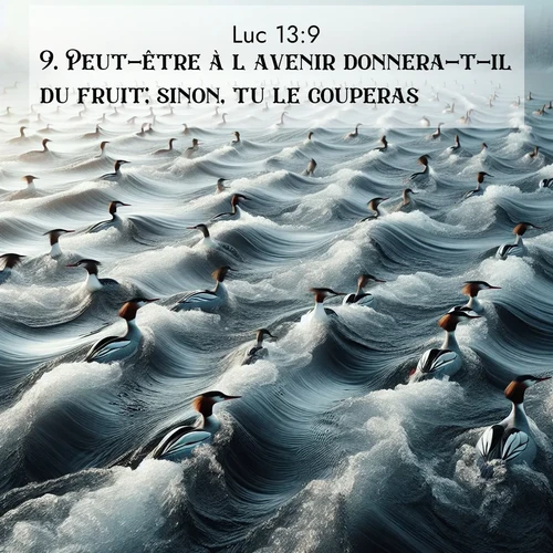 Segond21 Évangile selon Luc  ; image nature: image avec le verset biblique :Peut-être à l&#039;avenir donnera-t-il du fruit; sinon, tu le couperas.&#039;» ;  ; 13:9
