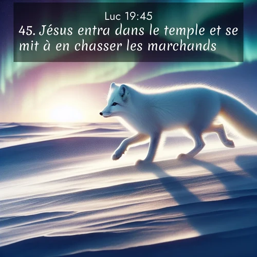Segond21 Évangile selon Luc  ; image nature: image avec le verset biblique :Jésus entra dans le temple et se mit à en chasser les marchands. ;  ; 19:45