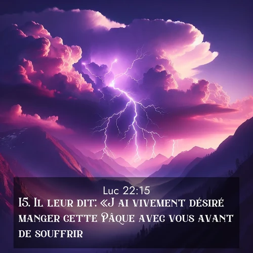 image nature avec verset biblique de la Bible