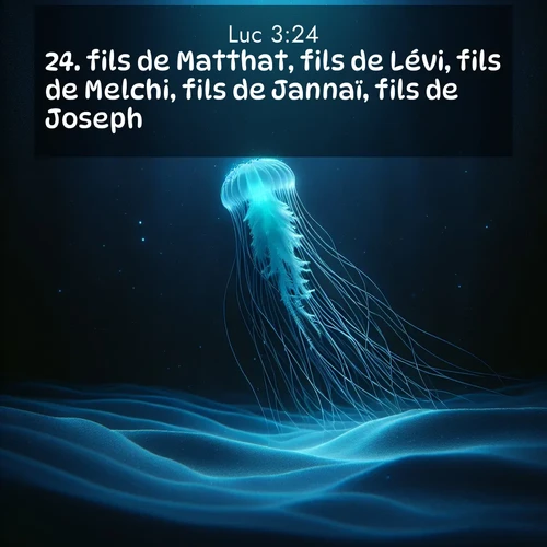 Segond21 Évangile selon Luc  ; image nature: image avec le verset biblique :fils de Matthat, fils de Lévi, fils de Melchi, fils de Jannaï, fils de Joseph, ;  ; 3:24
