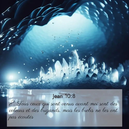 Segond21 Évangile selon Jean  ; image nature: image avec le verset biblique :Tous ceux qui sont venus avant moi sont des voleurs et des brigands, mais les brebis ne les ont pas écoutés. ;  ; 10:8