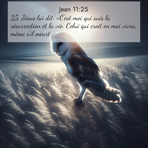 Segond21 Évangile selon Jean  ; image nature: image avec le verset biblique :Jésus lui dit: «C&#039;est moi qui suis la résurrection et la vie. Celui qui croit en moi vivra, même s&#039;il meurt; ;  ; 11:25