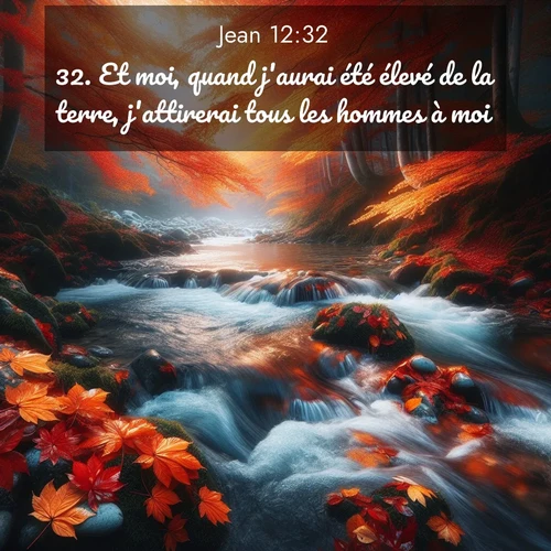Segond21 Évangile selon Jean  ; image nature: image avec le verset biblique :Et moi, quand j&#039;aurai été élevé de la terre, j&#039;attirerai tous les hommes à moi.» ;  ; 12:32