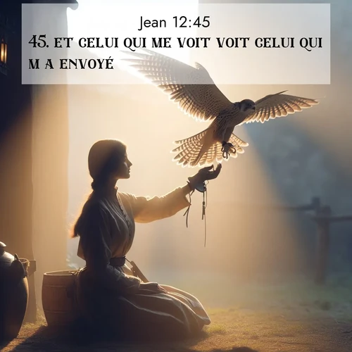 Segond21 Évangile selon Jean  ; image nature: image avec le verset biblique :et celui qui me voit voit celui qui m&#039;a envoyé. ;  ; 12:45