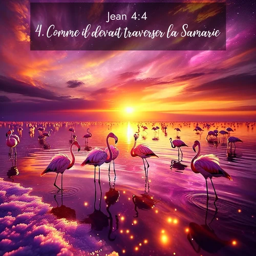 Segond21 Évangile selon Jean  ; image nature: image avec le verset biblique :Comme il devait traverser la Samarie, ;  ; 4:4