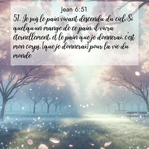 image nature avec verset biblique de la Bible