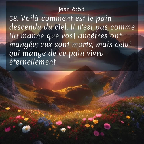 image nature avec verset biblique de la Bible