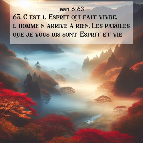 image nature avec verset biblique de la Bible